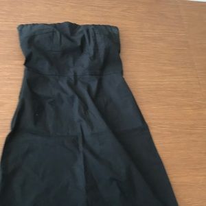 Limited black stretch strapless dress